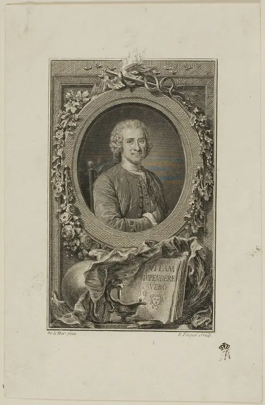 Jean Jacques Rousseau Wall Art by Etienne Ficquet - High-Resolution Digital Print