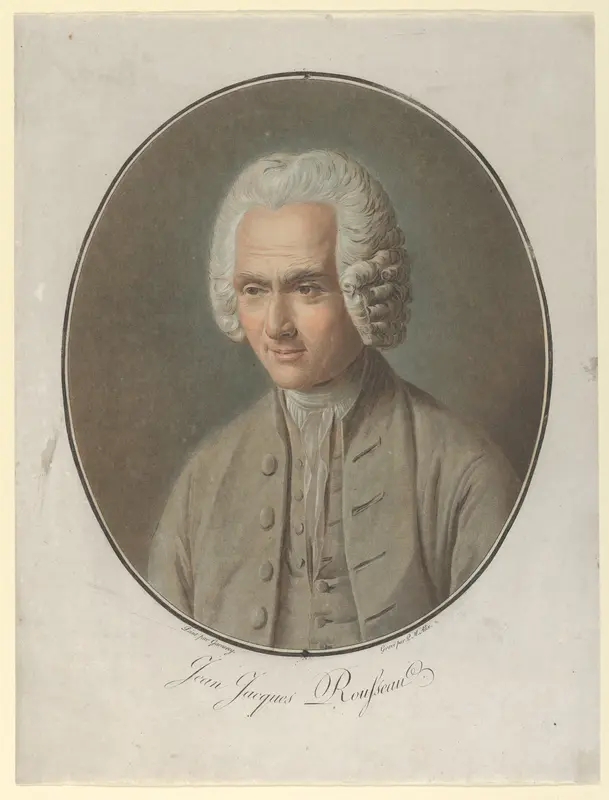 Jean-Jacques Rousseau Wall Art by Pierre Michel Alix - High-Resolution Digital Print