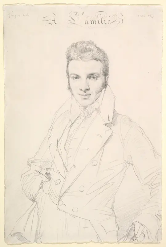 Jean-Joseph Fournier Wall Art by Jean Auguste Dominique Ingres - High-Resolution Digital Print