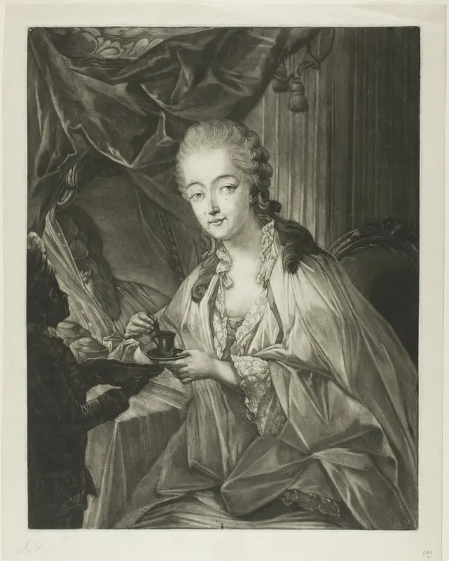 Jeanne Bécu, Comtesse Du Barry, and her servant Zamor Wall Art by Jean Baptiste André Gautier d'Agoty - High-Resolution Digital Print