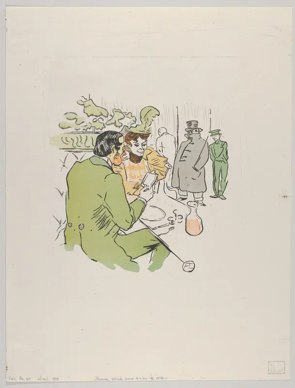 Jeanne, prends sans qu'on te voie . . . , from Le Rire, No. 129, 24 April 1897