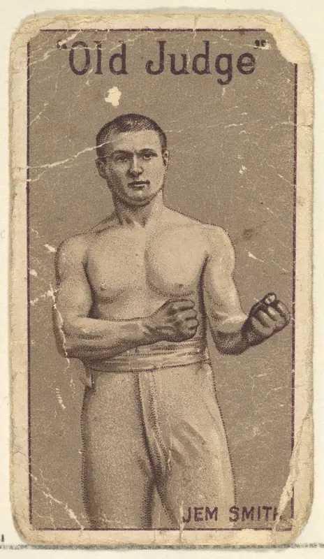 Jem Smith (boxer) from the Old Judge series (N167) for Old Judge Cigarettes Wall Art by Goodwin & Company - High-Resolution Digital Print