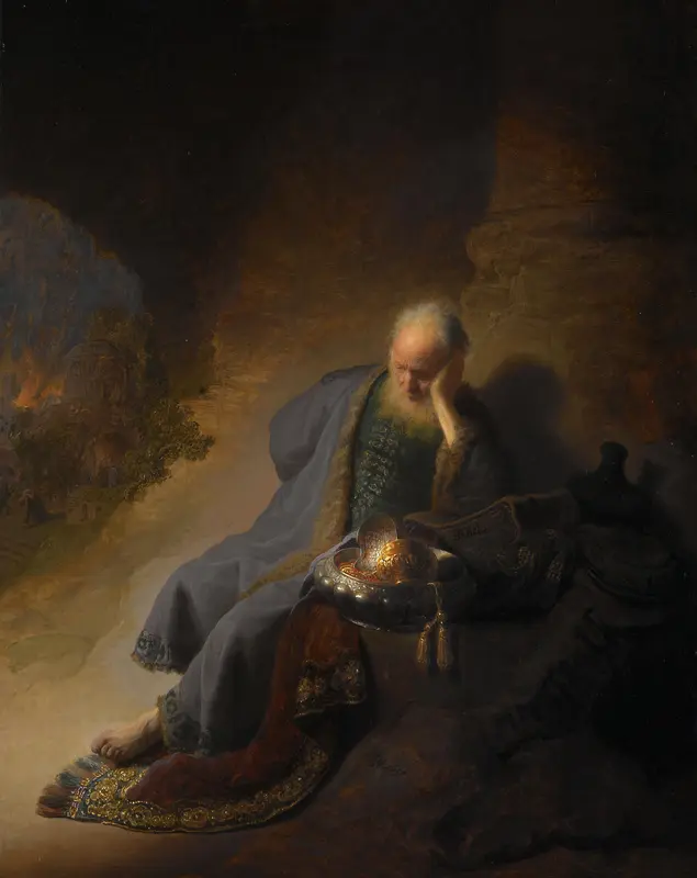 Jeremiah Lamenting the Destruction of Jerusalem Wall Art by Unknown - High-Resolution Digital Print