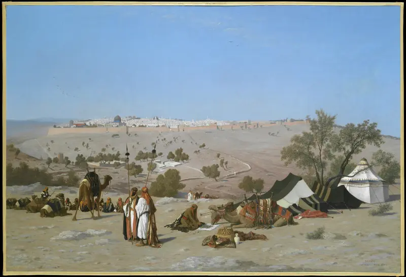 Jerusalem from the Mount of Olives Wall Art by Charles-Théodore Frère - High-Resolution Digital Print