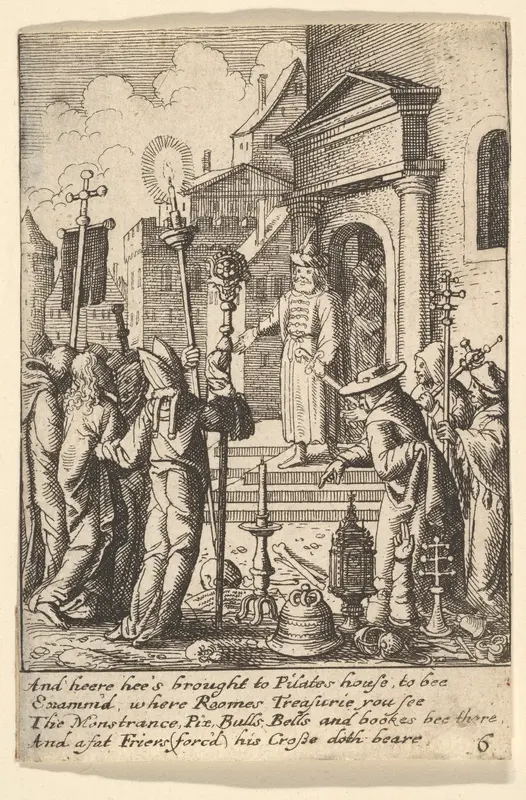 Jesus before Pilate Wall Art by Wenceslaus Hollar - High-Resolution Digital Print