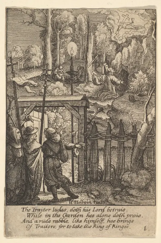 Jesus on the Mount of Olives Wall Art by Wenceslaus Hollar - High-Resolution Digital Print