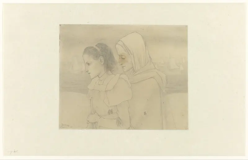 Jeugd en ouderdom Wall Art by Jan Toorop - High-Resolution Digital Print