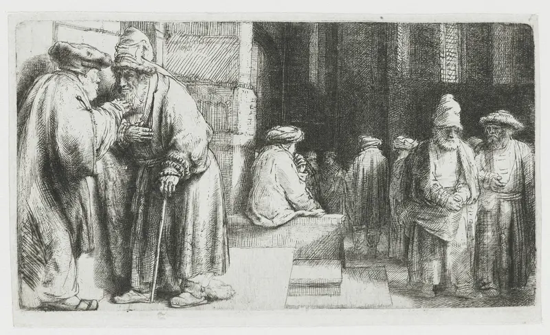 Jews in the synagogue Wall Art by Unknown - High-Resolution Digital Print