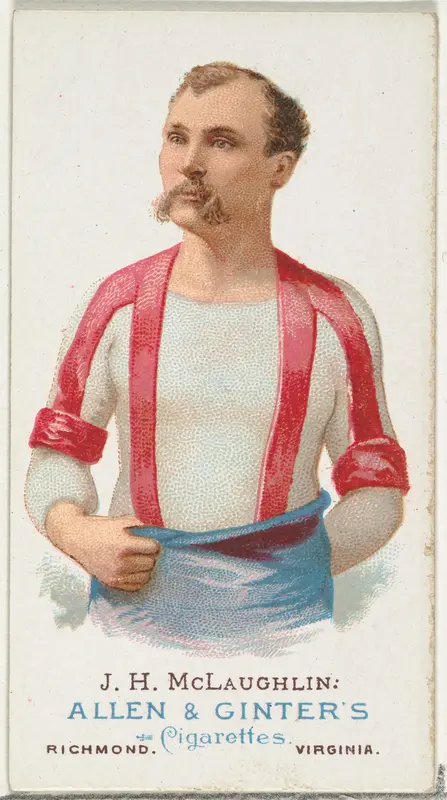 J.H. McLaughlin, Wrestler, from World's Champions, Series 1 (N28) for Allen & Ginter Cigarettes Wall Art by Allen & Ginter - High-Resolution Digital Print