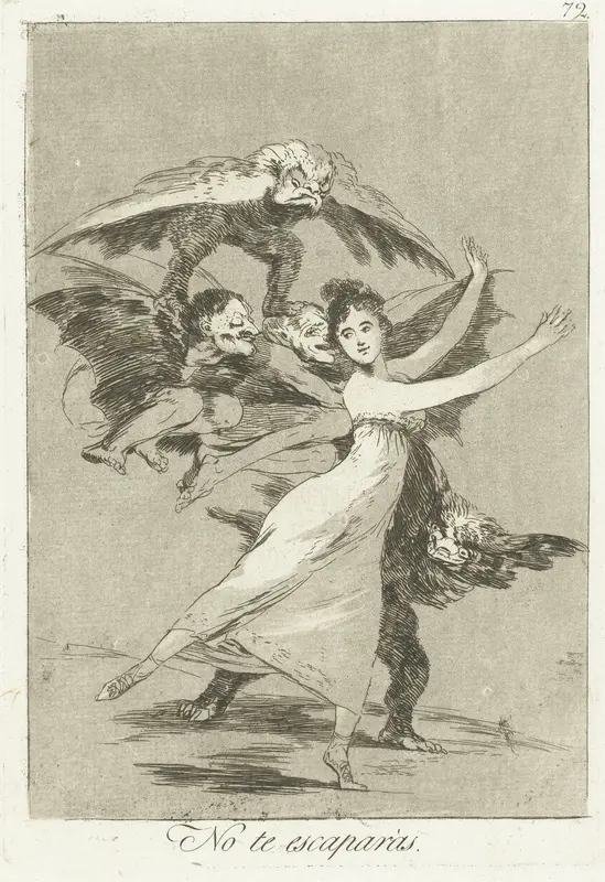 Jij zult niet ontsnappen Wall Art by Francisco de Goya - High-Resolution Digital Print