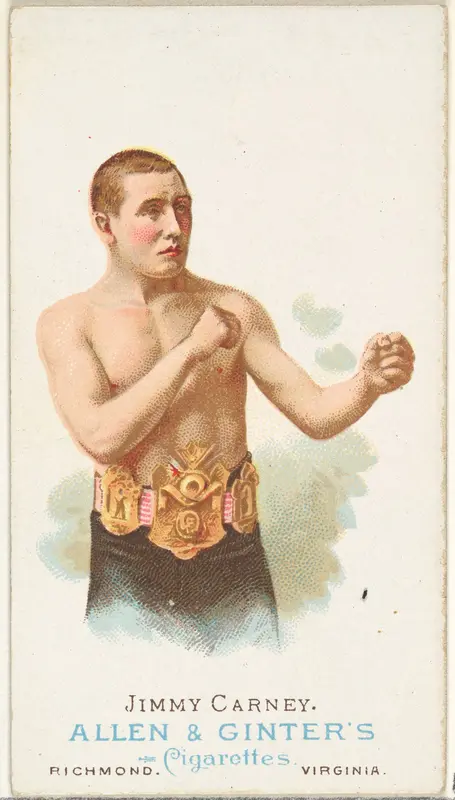 Jimmy Carney, Pugilist, from World's Champions, Series 1 (N28) for Allen & Ginter Cigarettes Wall Art by Allen & Ginter - High-Resolution Digital Print