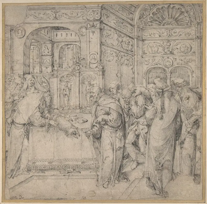 Joachim's Offering Refused Wall Art by Jan Wellens de Cock - High-Resolution Digital Print
