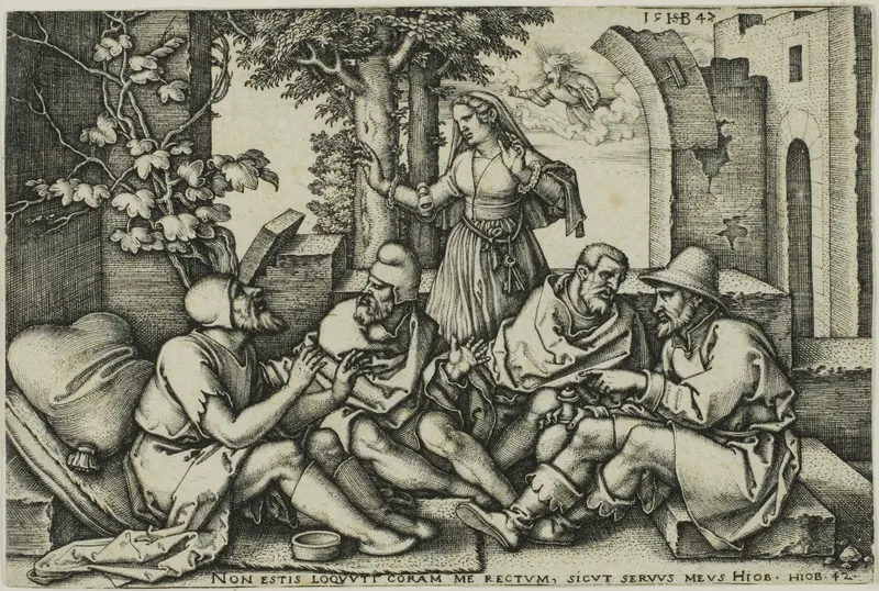 Job Conversing with His Friends