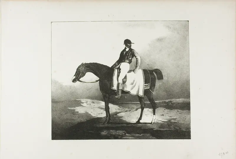 Jockey Astride an English Horse