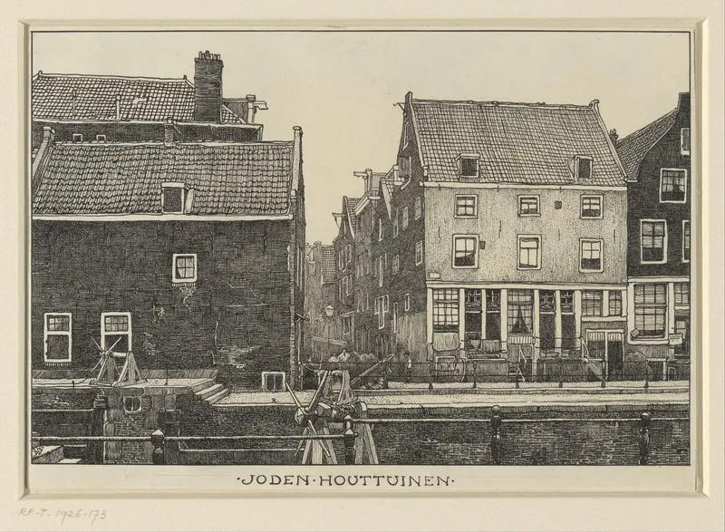 Joden Houttuinen te Amsterdam Wall Art by Willem Wenckebach - High-Resolution Digital Print