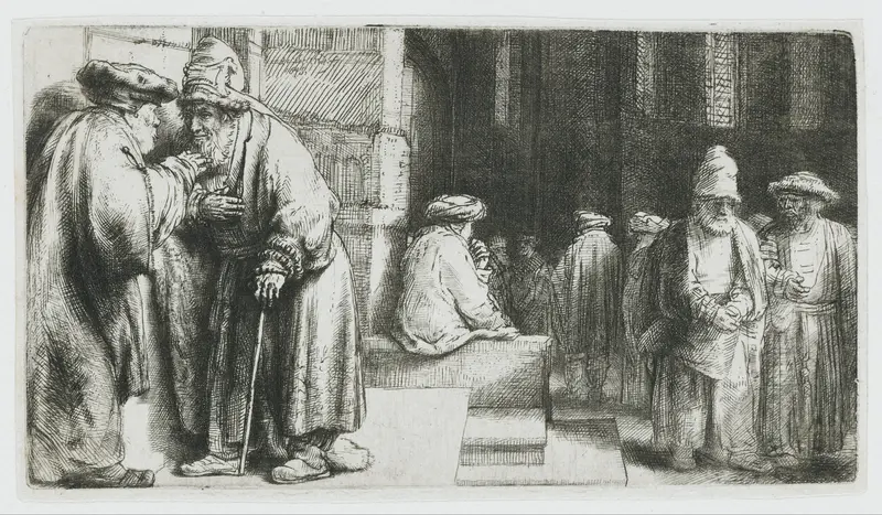 Joden in de synagoge Wall Art by Unknown - High-Resolution Digital Print