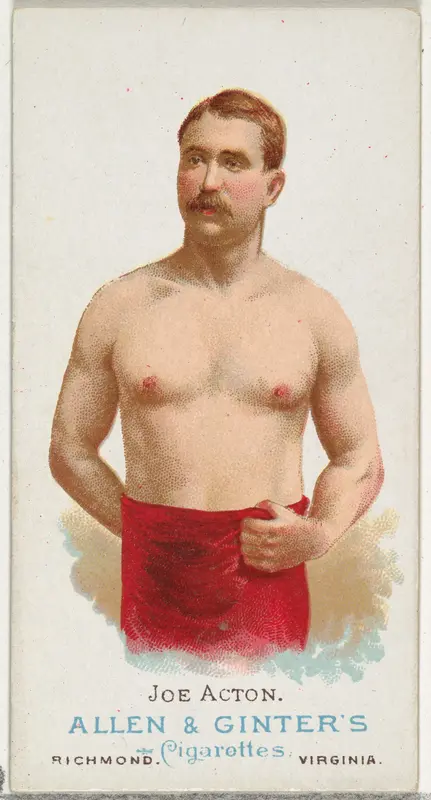 Joe Acton, Wrestler, from World's Champions, Series 1 (N28) for Allen & Ginter Cigarettes Wall Art by Allen & Ginter - High-Resolution Digital Print