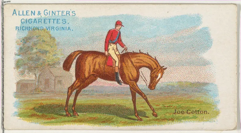 Joe Cotton, from The World's Racers series (N32) for Allen & Ginter Cigarettes Wall Art by Allen & Ginter - High-Resolution Digital Print
