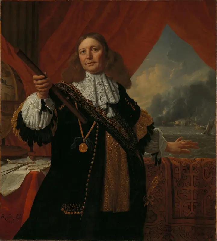 Johan de Liefde (ca. 1619-73), Vice-Admiral Wall Art by Bartholomeus van der Helst - High-Resolution Digital Print