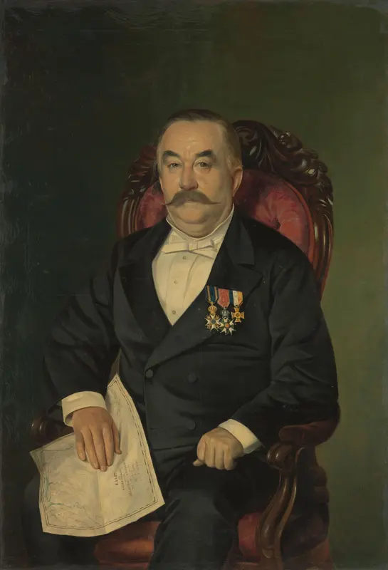 Johan François Adriaan Cateau van Rosevelt (1823-91). Chef van het Bouwdepartement en Agent-generaal van de Immigratie in Suriname Wall Art by Unknown - High-Resolution Digital Print