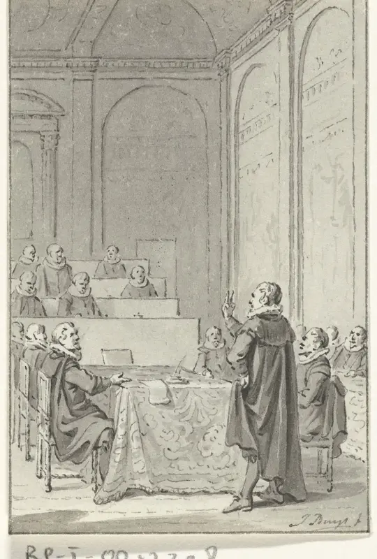 Johan van Oldenbarnevelt doet de eed als Landsadvocaat, 1586 Wall Art by Unknown - High-Resolution Digital Print