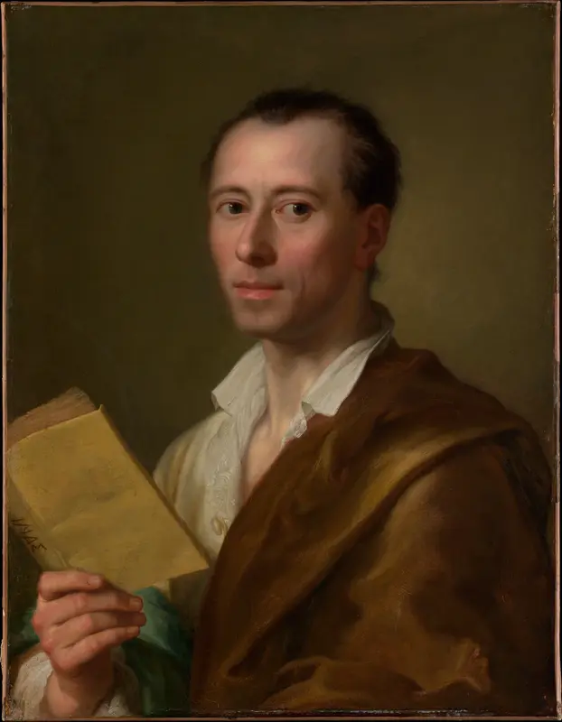Johann Joachim Winckelmann (1717–1768) Wall Art by Anton Raphael Mengs - High-Resolution Digital Print