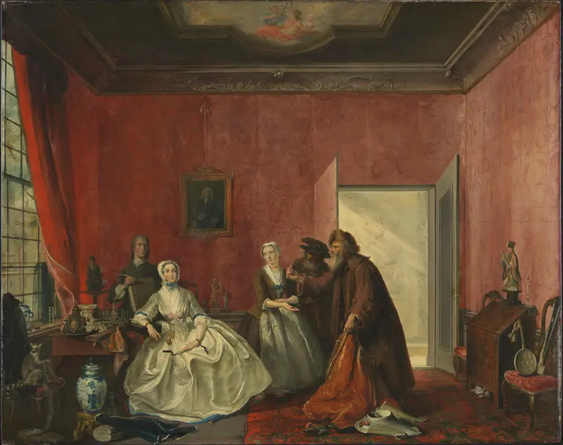 Johanna and the Jewish Merchants Wall Art by Unknown - High-Resolution Digital Print