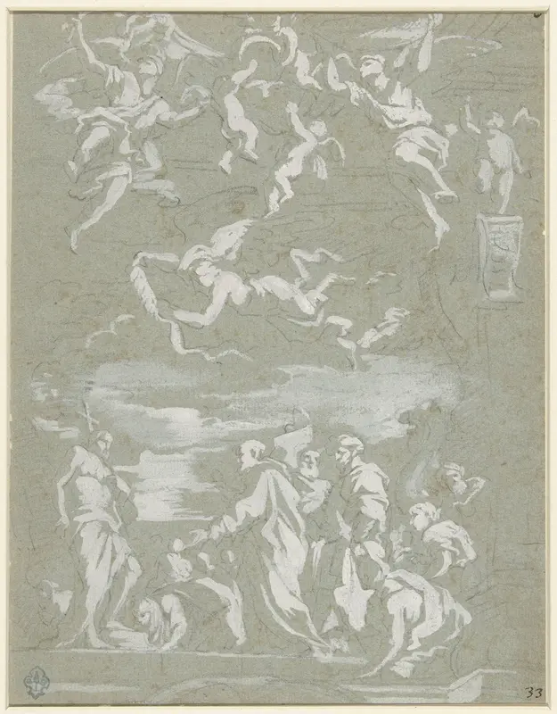 Johannes de Doper en de Levieten Wall Art by Mattia Preti - High-Resolution Digital Print