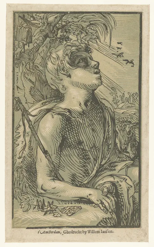 Johannes de Doper in de wildernis Wall Art by Willem Janszoon Blaeu - High-Resolution Digital Print