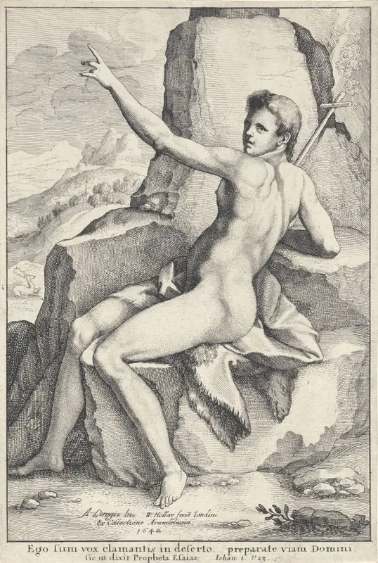 Johannes de Doper in de woestijn Wall Art by Unknown - High-Resolution Digital Print