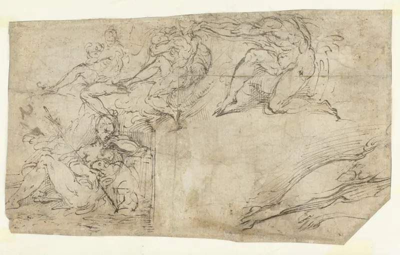 Johannes de Doper in de woestijn Wall Art by Parmigianino - High-Resolution Digital Print