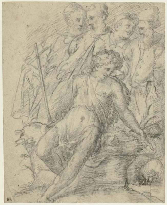 Johannes de Doper wijzend op het Lam Wall Art by Unknown - High-Resolution Digital Print