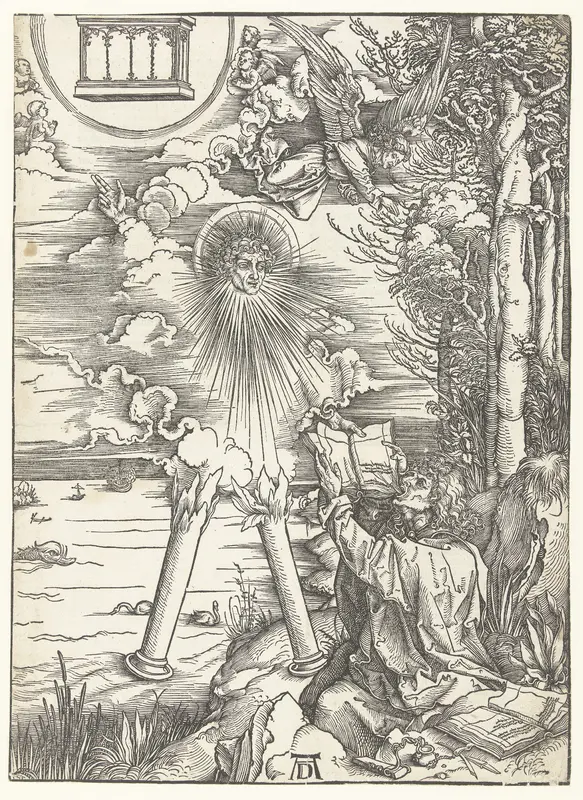 Johannes de Evangelist verslindt het boek Wall Art by Unknown - High-Resolution Digital Print