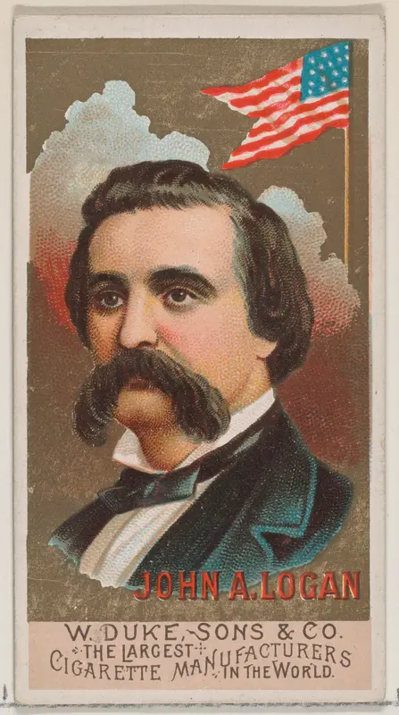 John A. Logan, from the series Great Americans (N76) for Duke brand cigarettes Wall Art by W. Duke, Sons & Co. - High-Resolution Digital Print
