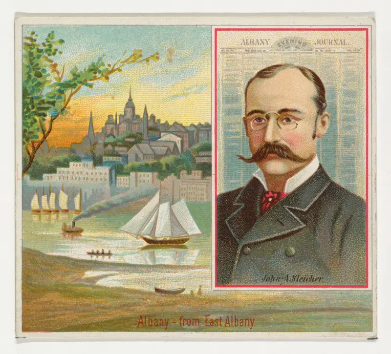 John A. Sleicher, Albany Evening Journal, from the American Editors series (N35) for Allen & Ginter Cigarettes Wall Art by Allen & Ginter - High-Resolution Digital Print