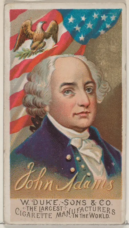 John Adams, from the series Great Americans (N76) for Duke brand cigarettes Wall Art by W. Duke, Sons & Co. - High-Resolution Digital Print