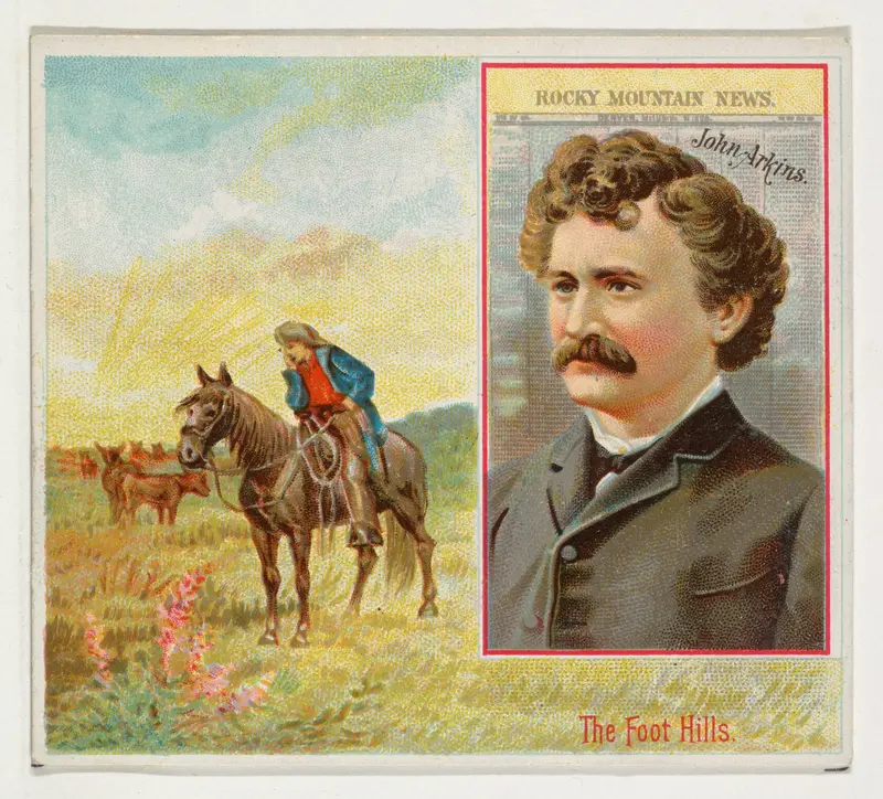 John Arkins, Denver Rocky Mountain News, from the American Editors series (N35) for Allen & Ginter Cigarettes Wall Art by Allen & Ginter - High-Resolution Digital Print