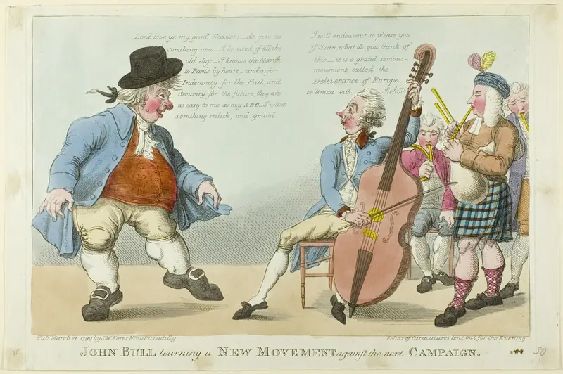 John Bull Learning a New Movement
