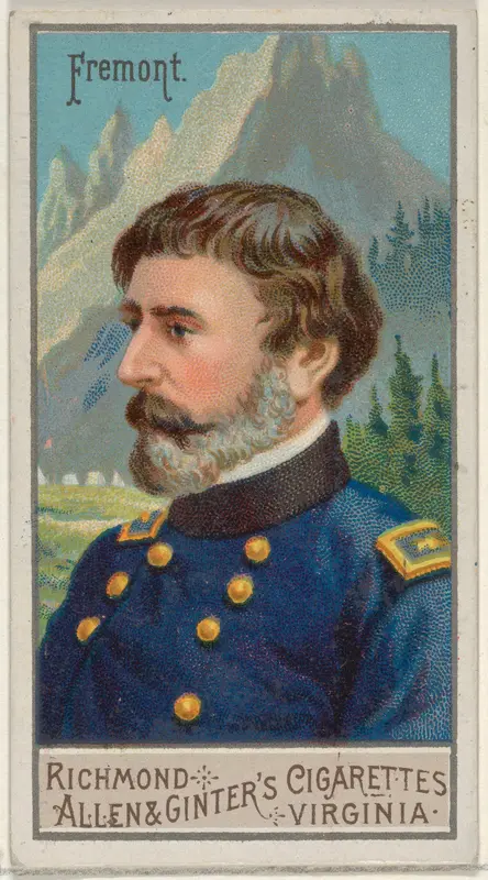 John Charles Frémont, from the Great Generals series (N15) for Allen & Ginter Cigarettes Brands Wall Art by Allen & Ginter - High-Resolution Digital Print