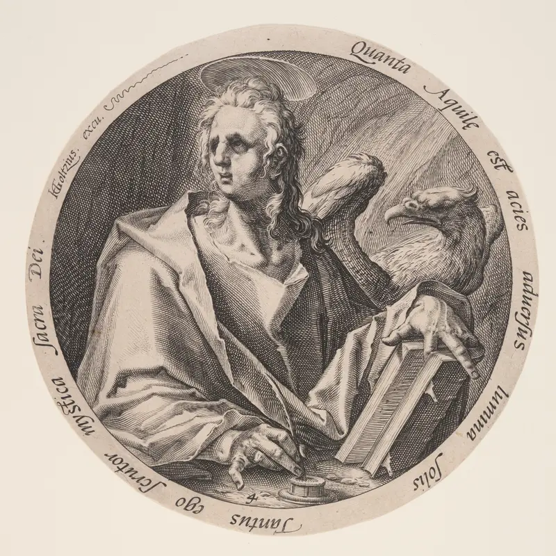 John, from The Evangelists Wall Art by Jacob de Gheyn, II - High-Resolution Digital Print