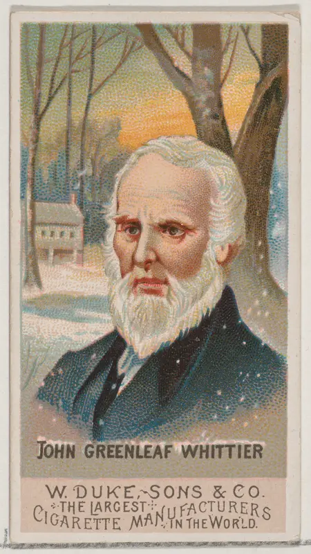 John Greenleaf Whittier, from the series Great Americans (N76) for Duke brand cigarettes Wall Art by W. Duke, Sons & Co. - High-Resolution Digital Print