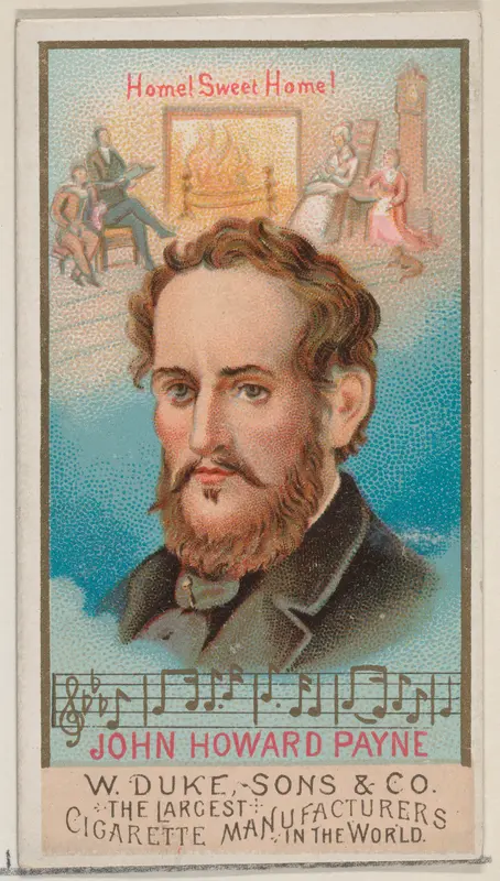 John Howard Payne, from the series Great Americans (N76) for Duke brand cigarettes Wall Art by W. Duke, Sons & Co. - High-Resolution Digital Print