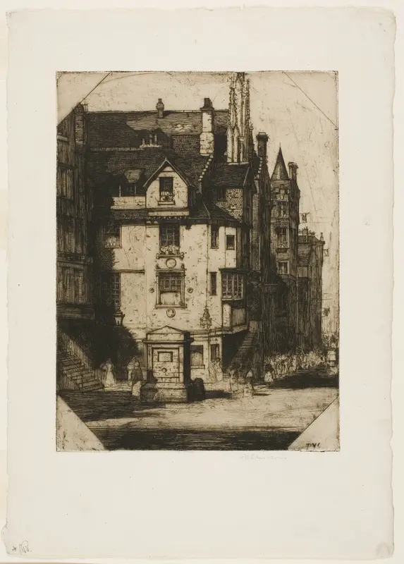 John Knox's House Wall Art by David Young Cameron - High-Resolution Digital Print