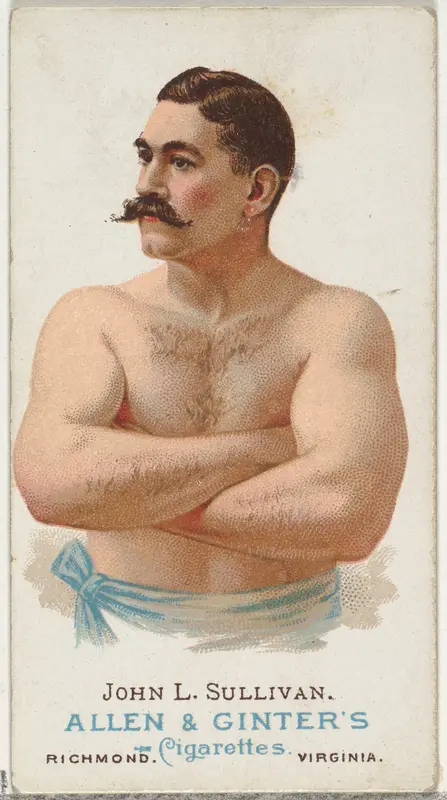 John L. Sullivan, Pugilist, from World's Champions, Series 1 (N28) for Allen & Ginter Cigarettes Wall Art by Allen & Ginter - High-Resolution Digital Print