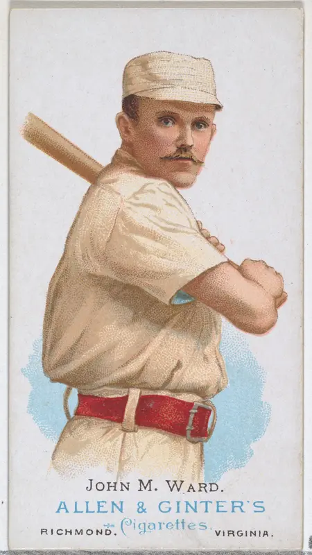 John M. Ward, Baseball Player, from World's Champions, Series 1 (N28) for Allen & Ginter Cigarettes Wall Art by Allen & Ginter - High-Resolution Digital Print