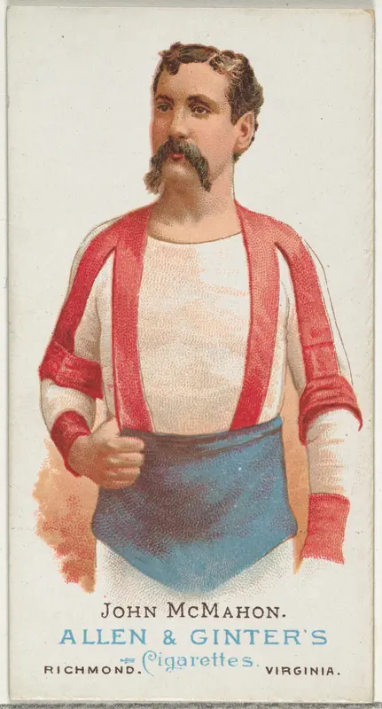 John McMahon, Wrestler, from World's Champions, Series 1 (N28) for Allen & Ginter Cigarettes Wall Art by Allen & Ginter - High-Resolution Digital Print