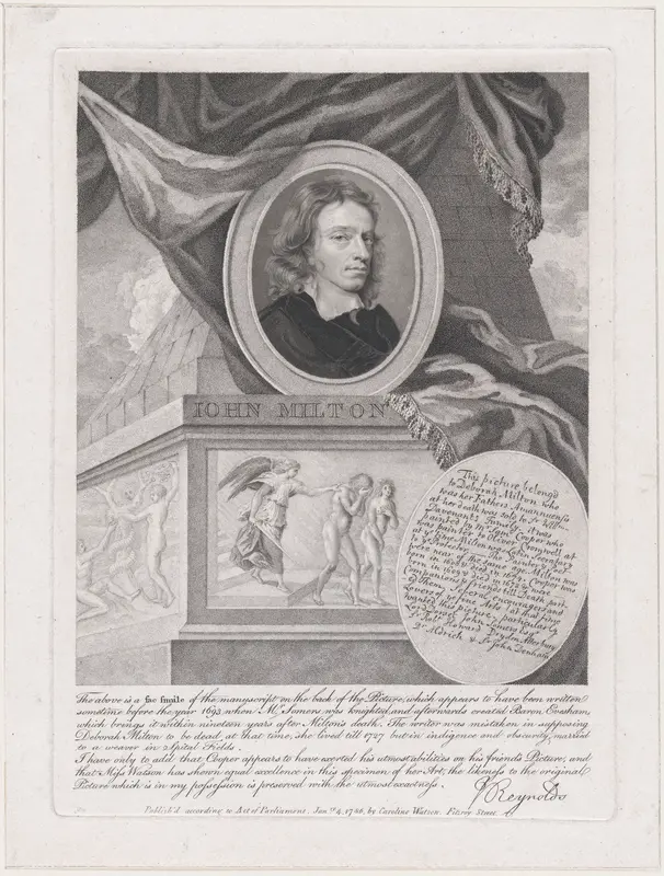 John Milton Wall Art by Caroline Watson - High-Resolution Digital Print