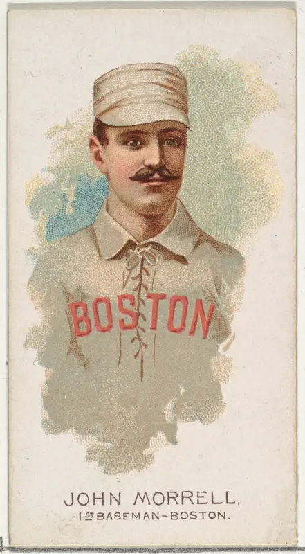 John Morrell, Baseball Player, 1st Baseman, Boston, from World's Champions, Series 2 (N29) for Allen & Ginter Cigarettes Wall Art by Allen & Ginter - High-Resolution Digital Print