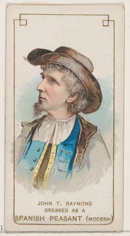John T. Raymond Dressed as a Modern Spanish Peasant, from the set Actors and Actresses, First Series (N70) for Duke brand cigarettes Wall Art by W. Duke, Sons & Co. - High-Resolution Digital Print