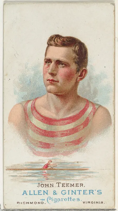 John Teemer, Oarsman, from World's Champions, Series 1 (N28) for Allen & Ginter Cigarettes Wall Art by Allen & Ginter - High-Resolution Digital Print